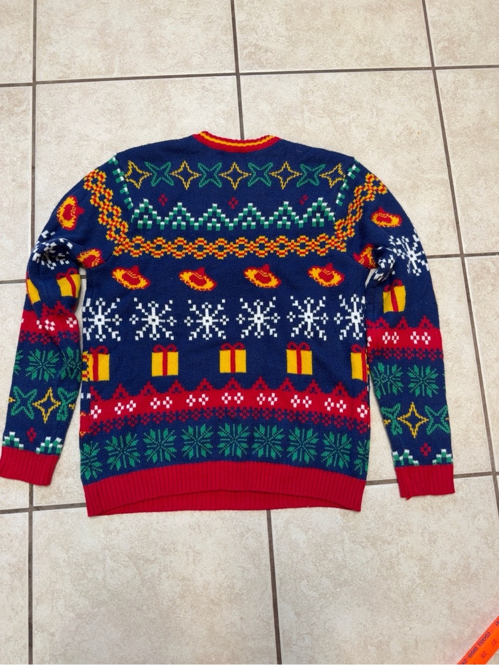 Blizzard Bay Tis the Season for Tacos Ugly Christmas Sweater Size L - Picture 7 of 7